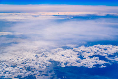 Aerial view of cloudscape