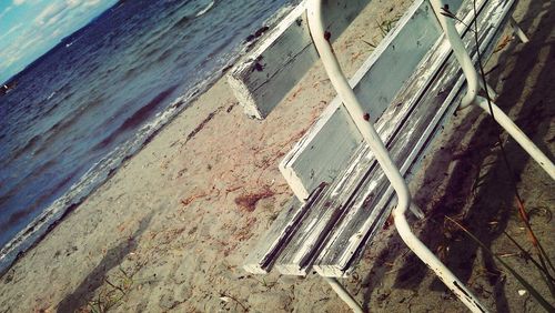 View of rocks in sea