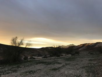 Scenic view of sunset against sky