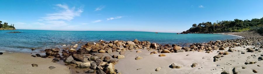 Panoramic view of sea against sky