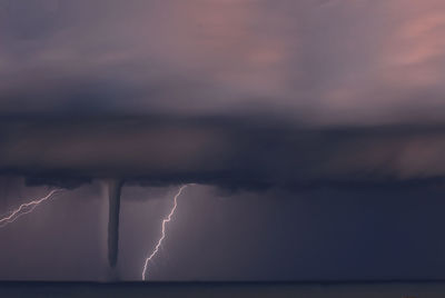 Storm clouds in sky