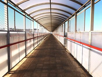 Empty elevated walkway