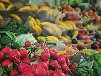 Fruits for sale at market stall