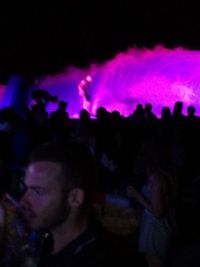 People enjoying at night