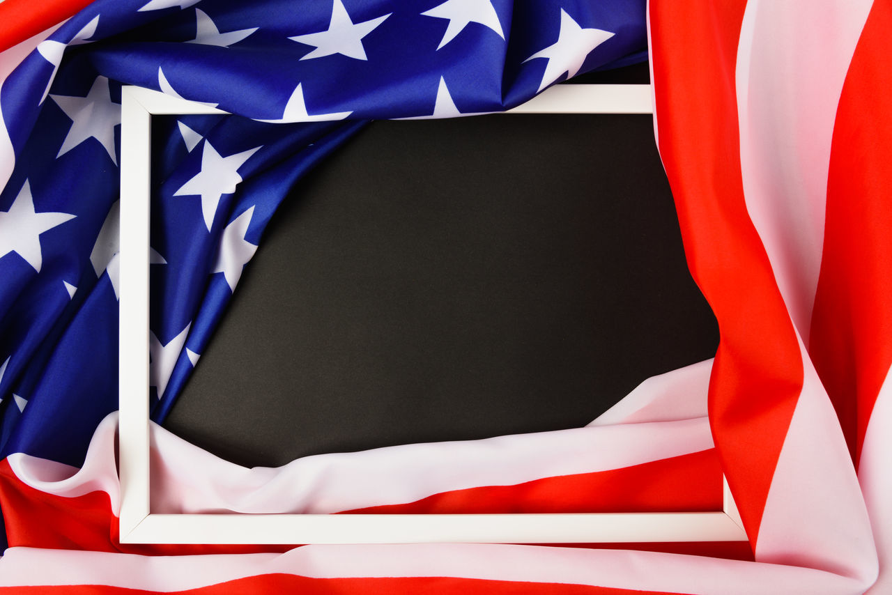 FULL FRAME SHOT OF FLAGS