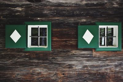 Close-up of sign on wall of building