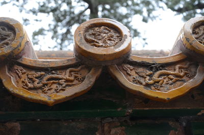 Close-up of rusty machine part