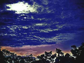 Low angle view of cloudy sky