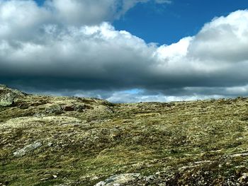 Low angle view of mountain against sky