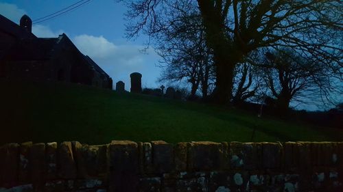 Low angle view of old building against sky