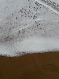Close-up of sand on beach