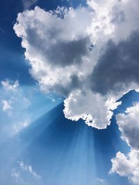 Low angle view of cloudy sky