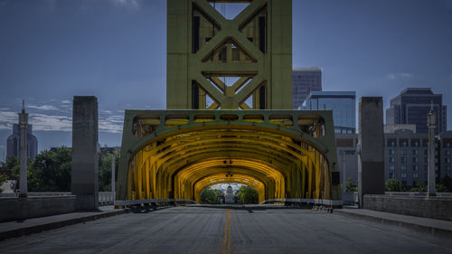 View of bridge with state capital 