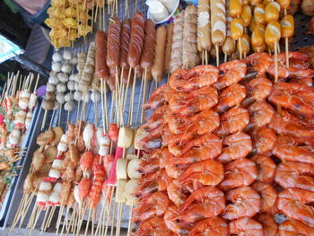 Close-up of carrots for sale in market