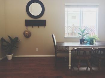 Chairs and table in house