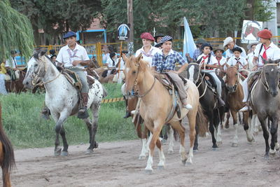 Group of people on ground