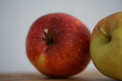 Close-up of apple on table