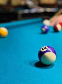 Close-up of ball on table