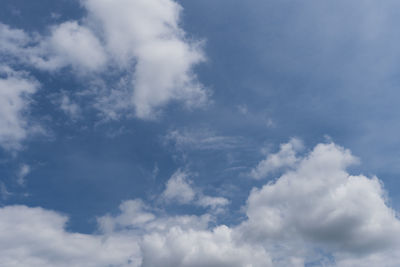 Low angle view of clouds in sky