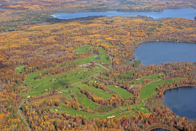 High angle view of landscape