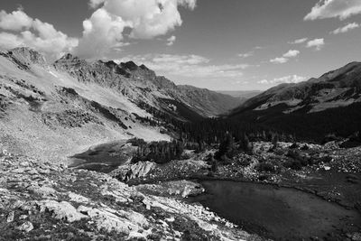 Scenic view of mountains