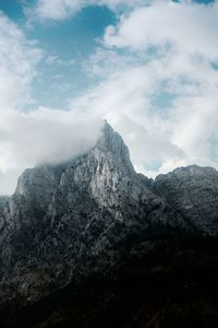 Scenic view of  mountains against sky