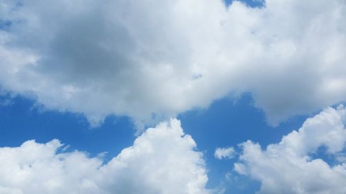 Low angle view of clouds in sky