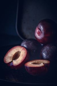 Close-up of apples on table