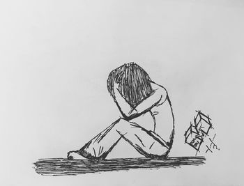 Close-up of paper over white background