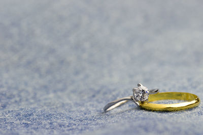 Close-up of wedding rings