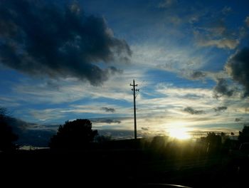 Scenic view of sunset over sea