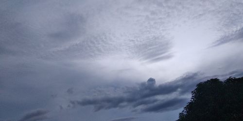 Low angle view of storm clouds in sky