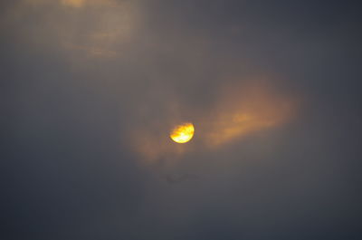 Scenic view of moon in sky at night