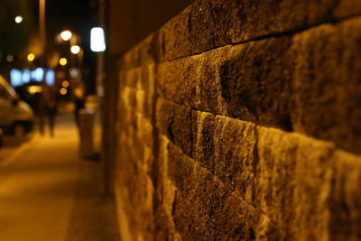 Close-up of illuminated lamp