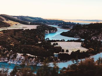 Scenic view of river against sky