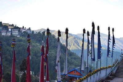 Panoramic view of temple against sky