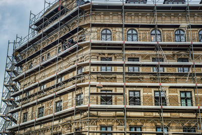 Low angle view of building against sky