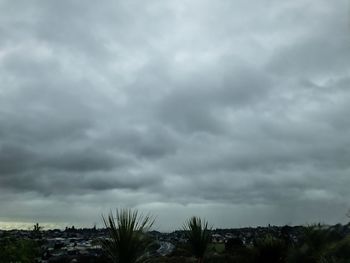 Low angle view of storm clouds in sky