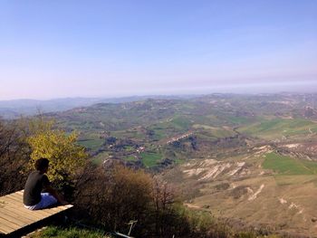 Scenic view of landscape against sky