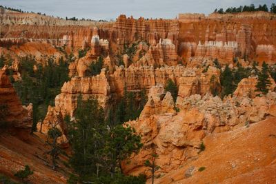 Scenic view of rock formations