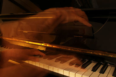 Man playing piano