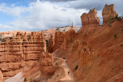 View of rock formations