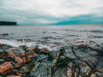 Scenic view of sea against sky