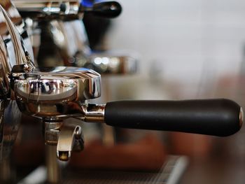 Close-up of coffee beans in cafe