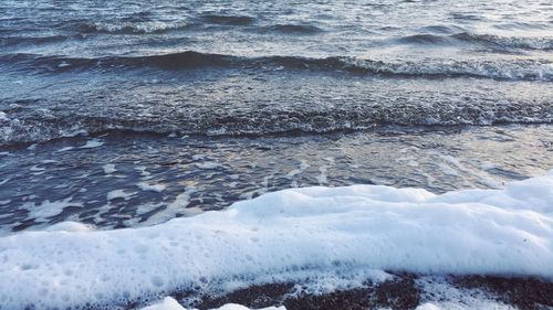 Scenic view of sea waves