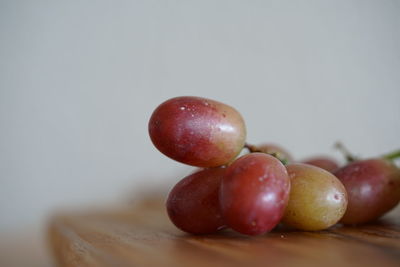 Close-up of apples on table