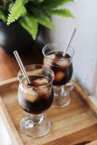 Close-up of coffee on table