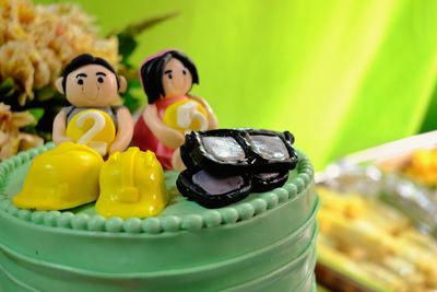 Close-up of yellow food