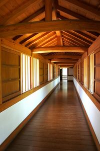 Empty corridor of building