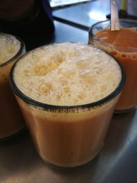 Close-up of coffee on table